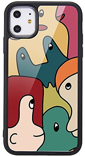 MAYCARI Abstract Art Eyes Phone Case for iPhone 11 Pro Max, Hard Back Case with Soft TPU Bumper for Girls Children Women Protective Phone Case for iPhone 11 Pro Max