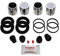 Bigg Red - Front Brake Caliper Repair Seal Kit and Pistons - Compatible with X-Trail, Infiniti Q50 D, D-Max 2012-2020