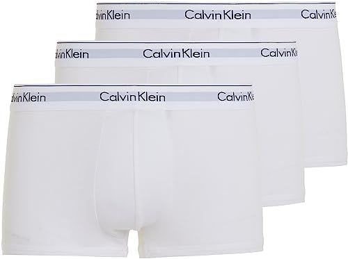 Calvin Klein Jeans Boxer Uomo, Pacco da 3, Bianco (White/ White/ White), XL