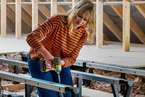 LoftZone StoreFloor Compact Small Square Kit, 2.4m x 2.4m (Without Boards) - The Strongest Raised Loft Boarding System. Easy to Install. Increase Storage, Reduce Heating Bills.