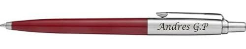 Stylo Parker Jotter SS personnalisé avec boîte cadeau. (Rouge)