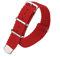 SKM Sport-Leinenuhr mit NATO Herren-Armband-Zubeh?r für R-Olex Water Ghost Seiko No. 5 Nylon-Armband 20 mm 22 mm (Farbe: Rot, Gr??e: 20 mm)