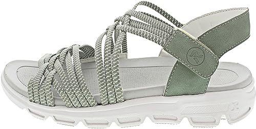 Rieker Evolution Damen Sandaletten V8400, Frauen Sandalen