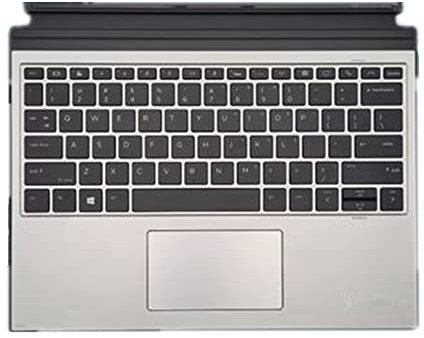 fqparts Replacement Teclado portátil para For HP Elite x2 G4 Negro Edición en inglés de EE. UU.