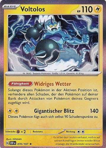 Voltolos - OBF 070/197 - Rare - Karmesin & Purpur - Obsidianflammen - mit LMS Trading Grußkarte