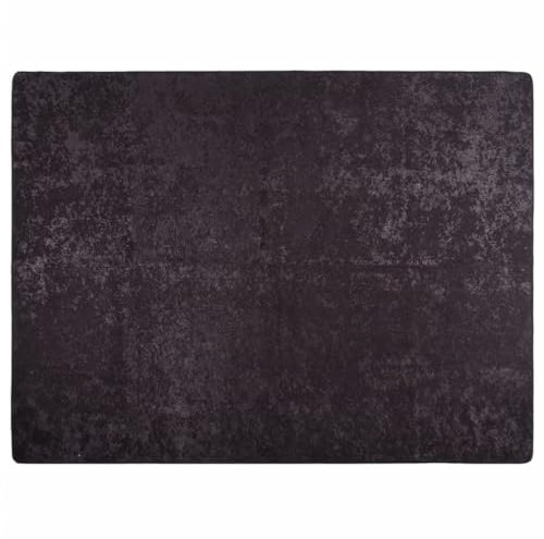 vidaXL Teppich, Waschbar Bodenteppich mit auffälligem Muster, Wohnzimmerteppich rutschfest Pflegeleicht, Kurzflor Matte Vorleger, Anthrazit 400x300cm