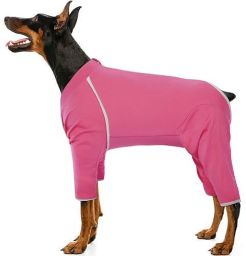 Hjyokuso Hunde-Genesungsanzug, langärmeliger Einteiler für Männer und Frauen, nach Operationen, Body für Haarausfall, Hautkrankheiten und Wundschutz, Alternative zu Kegeln
