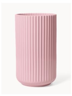 Lyngby Vase, Porzellan, rosa, 25x15x15
