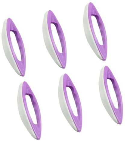 6pcs Abs Sheepskin Nail Files for Callus and Nail Extensions