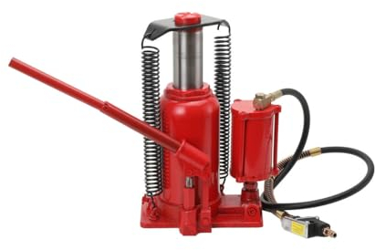 SUDEG Cric Bouteille Hydraulique 20T,Cric de Levage Hydraulique et Pneumatique Pression,pour Levage Descente Voitures Automobiles Machines Lourdes Atelier Garage