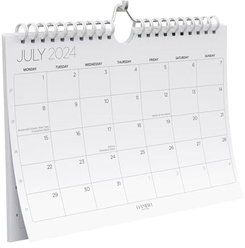 Wandkalender 2024/25-18 Monatsplaner Juli 2024-Dez 2025 - A4 Querformat Wandplaner 2024-2025, Ganzjahreskalender 2024 2025 - Wandkalender 2024-2025 - Zuhause, Büro, 18-Monatskalender 2024-2025