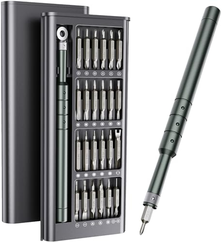 JOREST 52 IN 1 Feinmechaniker Schraubendreher Set, Tragbares Mini Werkzeug mit Torx T5 T6 T8 T9, P5, y00,usw, Reparatur Kit für Macbook, Laptop, PS4, PS5, PC, iphone, Brille, Uhren, Switch,Xbox,usw
