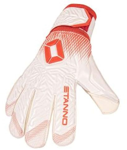 Stanno Ultimate Grip III Torwarthandschuhe Kinder - Weiß / Rot | Größe: 6