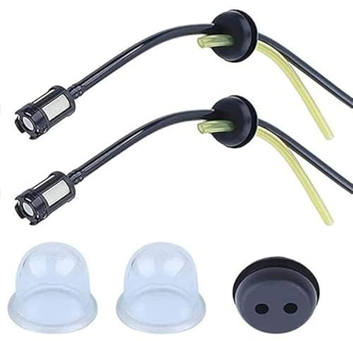 Visxcnu 5 Pcs Tubi Serbatoio Decespugliatore Filtro Benzina per Decespugliatore Tubo Flessibile del Carburante di Ricambio con Carburatore Primer Pompa per Decespugliatore Tagliaerba Tosaerba