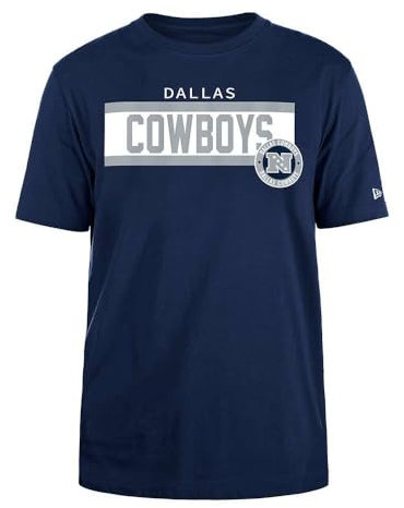 New Era Unisex Nfl24 Dallas Cowboys Team Color T-Shirt, Navy, XXL Große Größen EU