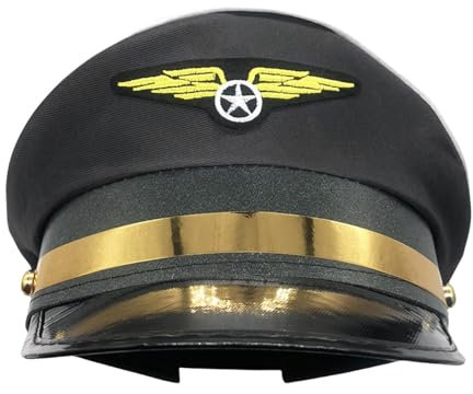 Pilotenmütze – Vintage-Fliegermütze, Pilotenhelm aus Leder | Flugzeug-Halloween-Kostümmütze, Retro-Fliegermütze, Fliegermütze im WWII-Stil, Steampunk-Pilotenmütze, klassische Fliegerausrüstung, warme