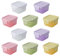 10 Piezas Contenedor Salsa con Tapas 60ML Pequeños Recipientes de Congelador Mini Contenedor Congelador Mini Recipiente de Condimentos de Viaje para Salsas Mermeladas Snacks Yogur Ensaladas