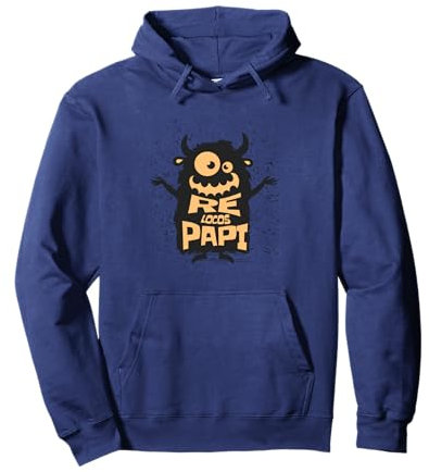 Re Locos Papi Lustige Monster-Kunst Pullover Hoodie