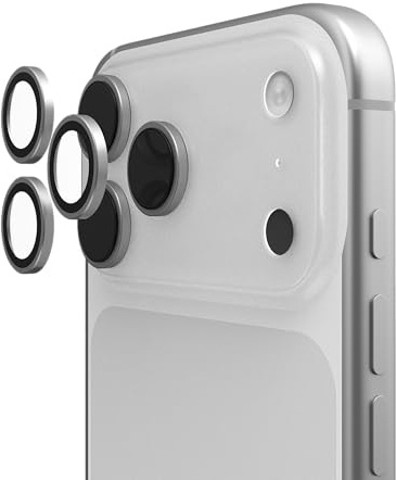 URBAN ARMOR GEAR Kameralinsen-Schutz iPhone 17/16/15 Pro/Pro Max | Passgenau | Ring aus Titanlegierung | Anti-Fingerabdruck Beschichtung | Ultra.Klar | Inkl. Montagekit