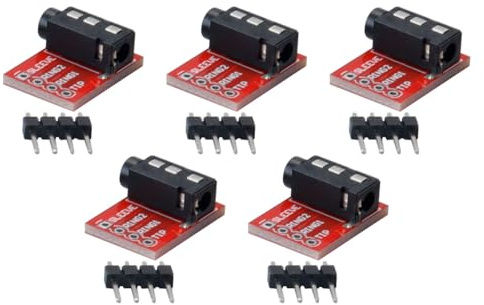 Hoite 5 Stücke TRRS 3,5mm Audio Jack Breakout Kopfhörer Video MP3 Stereo Kopfhörer Video Jack Modul
