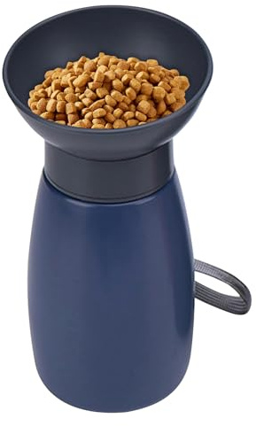 Gourde pour chien - 600 ml - Gourde pour chien lors de la promenade - Gamelle anti-fuite pour camping, excursion, parc, voyage