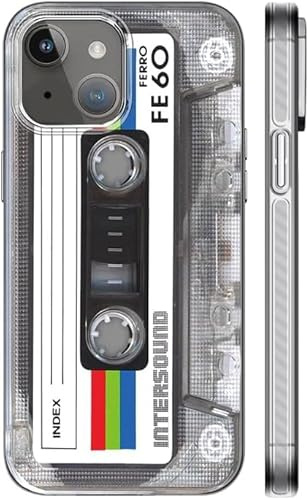 KIOMY 【Upgraded【3D Version】 Case for iPhone 16 Pro Max, 3D Effect Silver with Cassette Tape Design, Music Classic Retro 80’s Type IMD Laser Shockproof Silicone Protective Phone Cover Cool