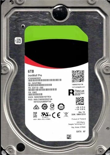 ROBLJZWRY ST6000NE0023 Pro 7200RPM,3.5-inch,256MB 6TB Internal Hard Drive | ST6000NE0023 Pro 7200RPM,3.5-inch,256MB 6TB Internal Hard Drive