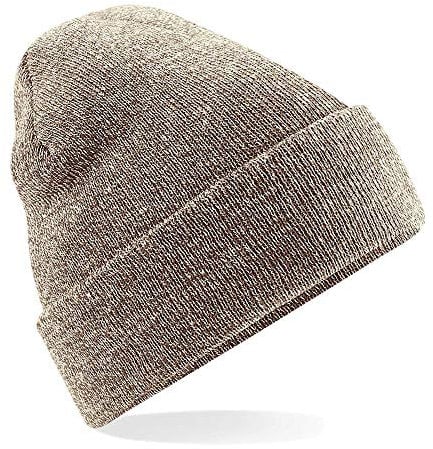 Beechfield Unisex Original Cuffed Beanie Baskenmütze, Heather Oatmeal, Einheitsgröße