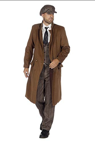 Wilbers&Wilbers W3303670-52 braun Herren Mantel-Coat Roaring 1920 er Jahre Kostüm Gr.52