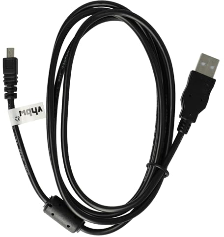 vhbw Câble USB standard type A, 150 cm, compatible avec Olympus FE-340, FE-350, FE-360, FE-370, FE-45, FE-46, FE-5010, FE-5030