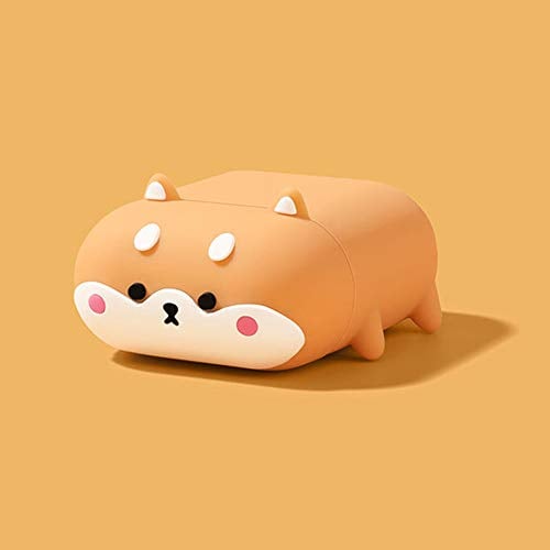 Kompatibel mit AirPods Case Pro Corgi, Niedliche 3D Cute Cartoon Silikon Hülle Schutzhülle Hund, Kinder Teenager Jungen Mädchen Frauen für AirPods Case Shiba Inu Hund Cover(Corgi)
