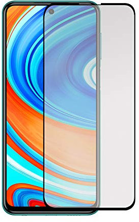 Todotumovil Protector de Pantalla Xiaomi Redmi Note 9 Pro Negro Cristal Templado Completo Curvo Vidrio 9H para movil
