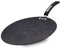 Scoville Neverstick Poêle à chapati indienne antiadhésive de 30 cm, adaptée à tous les feux, sauf induction, parfaite pour chapatis, rotis et dosas, sans PFOA, passe au lave-vaisselle, aluminium, noir