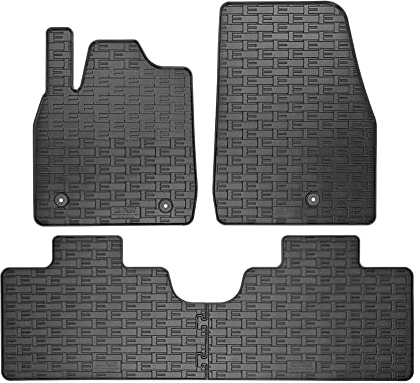 CIKCAR Satz Gummimatten kompatibel mit Ford Mustang Mach E 2020- (4-teilig + Montagesystem)