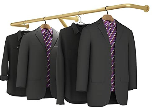 Stands D'affichage De Vêtements Modernes, Rack De Vêtements De Tuyaux Industriels, Mur De Vêtements Vintage Muraux Royaux De Vêtements De Vêtements, Tige À Vêtements Polyvalents For Stockage De Vêteme