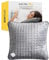 MONHOUSE Heated Pillow Grey Cushion - Super Soft Heating Pad for Neck, Back and Shoulder Pain Relief - Detachable Controller, 3 Heat Settings, Fast Heating Technology, Machine Washable - 45x45cm