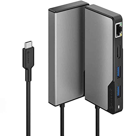 ALOGIC USB-C Fusion Alpha 5-in-1 Hub V2-2 x USB-A 3.1 Gen 1, 1 x USB-C 3.1 Gen 1 & 100WPD, 1 x HDMI 4K @ 60Hz und 1 x Gigabit Ethernet