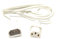 MainCore 1m C14 to C13 Power Extension Cable (Kettle) IEC Male to Female PDU UPS Lead Cord White (3ft long)