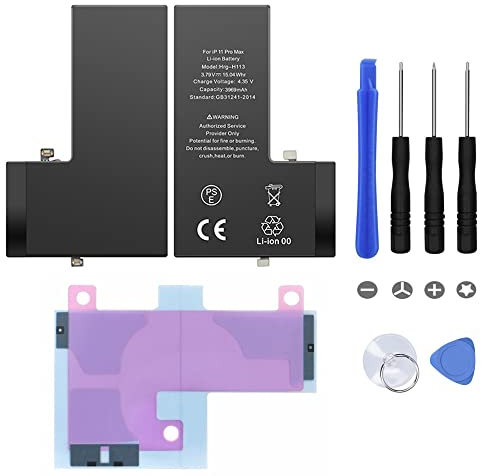 OuiSmart Batterie pour IPHONE 11 Pro Max Interne Neuve DE Remplacement avec Outils + ADHESIF