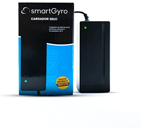 smartGyro Repuesto Original - Cargador de 3600 36V para patinetes Baggio/ZIRO/EBIKE/CROSSCITY/Viper Urban/Viper Kid/Lobo…