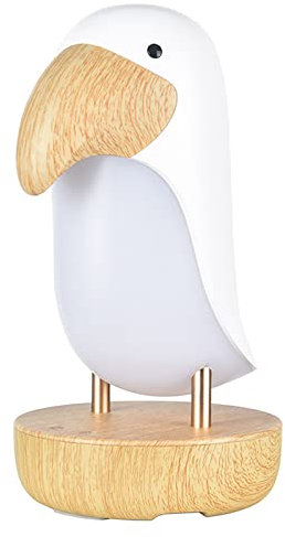 USB-Vögel-Tischlampe, Cartoon Hornbill Schreibtischlampe USB Wiederaufladbar Dimmbar Schlafzimmer Nachttisch Dekoratives Nachtlicht Geschenk für Wohnzimmer, Schlafzimmer, Büro