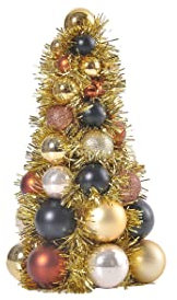 Tarrington House Kugelbaum Magic Moments, Kunststoff, 14 x 14 x 25 cm, Lametta + 50 Kugeln