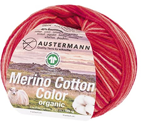 austermann Merino Cotton Color 102 gebera