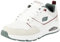 Skechers Herren UNO Retro One Sneaker, White Leather/Suede/Green Mesh/Burg Tri, 45 EU