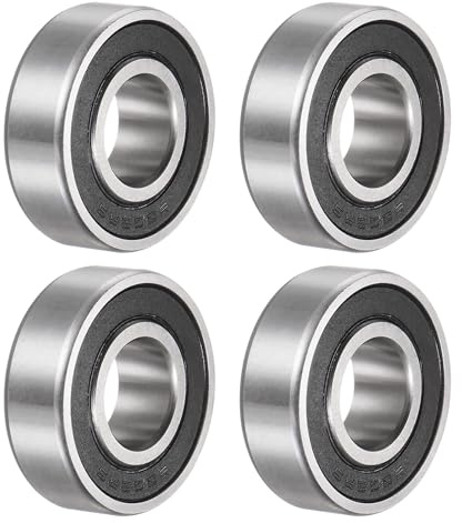 QUARKZMAN 4 Stück 6202-2RS Kugellager 15x35x11mm Kohlen Stoffstahl Lager | Doppelt Abgeschirmt, ABEC1 Z1, für Motoren