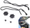 2 Stück Kofferraum Halteband Hutablage Auto Universal Haltebänder Kofferraumabdeckung Band Halterung für Den Kofferraum für VW Golf 6 5 4, MK6, MK5, GTI R20-45cm Kabellänge