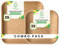 U'reca Organics Eco-Friendly Areca Palm Leaf Plate Set | 10 Square Plates (25) + 7 Square Plates (25) | Ideal for Lunch, Dinner, BBQs & Buffets | Sturdy, Heavy-Duty, Leakproof, Biodegradable