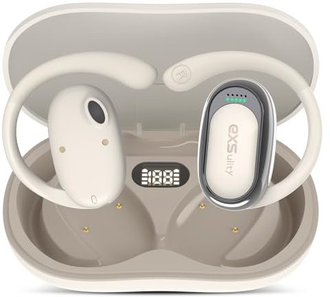 Auriculares traductores de idiomas, compatibles con traducción de 144 idiomas en tiempo real, aptos para Bluetooth y aplicación, traducción instantánea en línea para viajes y negocios (blanco)