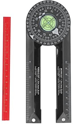 Lineal, Kunststoff-ABS-Zimmermannsmaßband mit 1 Bleistift, ideal für Zimmermann, Klempner, Bauunternehmer und Handwerker zum Messen von Längen, Winkeln