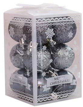 Bunte glänzende Kugeln für den Weihnachtsbaum, galvanisierte Leuchtkugeln, ein Geschenk, Jahr, Dekoration, Weihnachtsdecke, Bal G7v2, 12 Stück